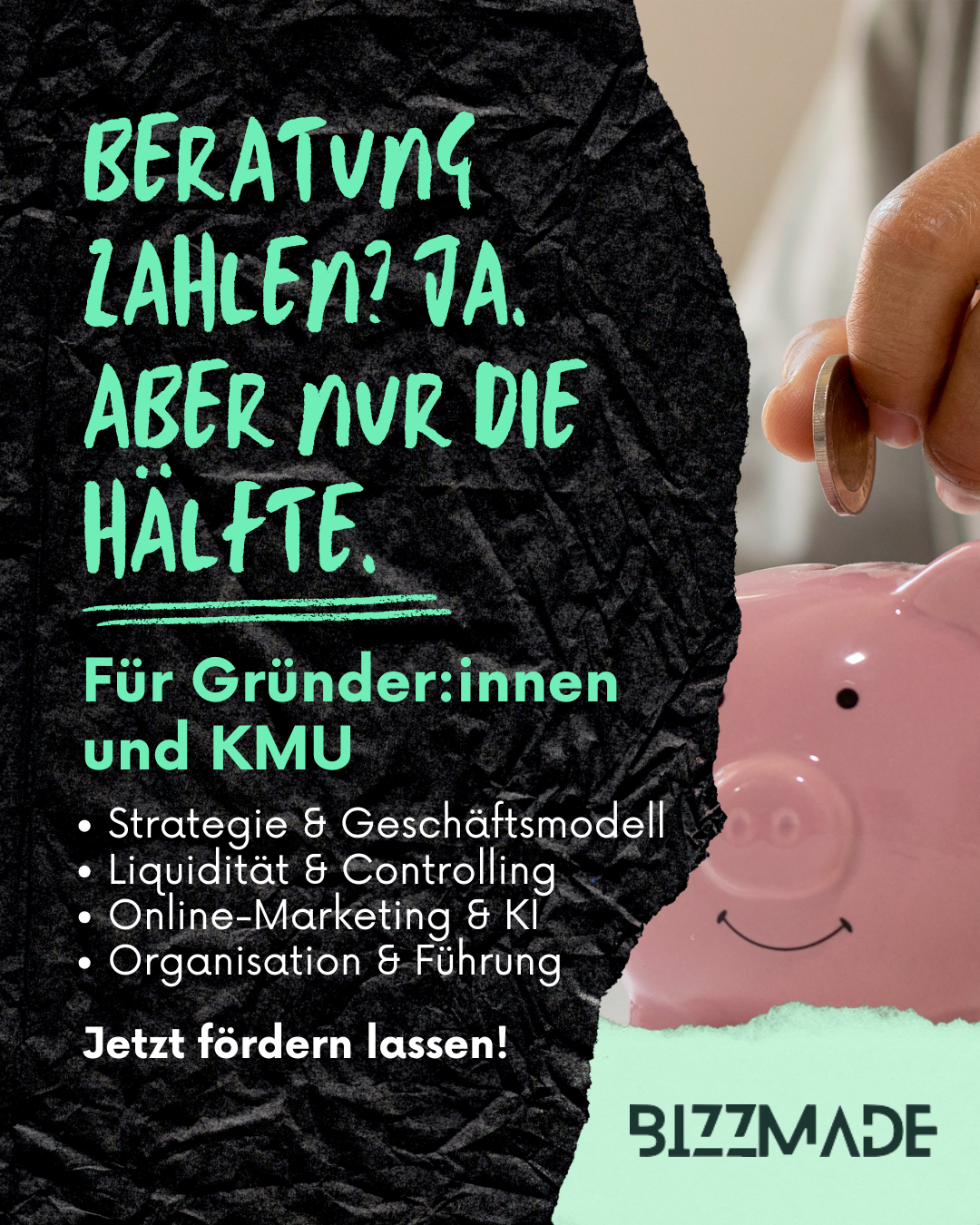 BAFA-Förderung – Beratung zahlen? Ja, aber nur die Hälfte.